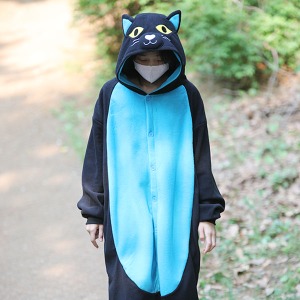 (ch기모동물잠옷) 블루캣 S size [겨울용동물잠옷/고양이잠옷]
